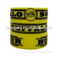 Silicone Rubber Bracelet in Jumbo Width, with Printed Logo